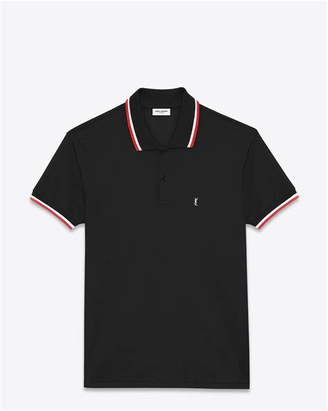 ysl black polo shirt|yves saint laurent shirts sale.